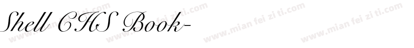 Shell CHS Book字体转换